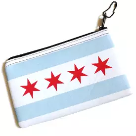 8 x 5 Chicago Flag Pouch