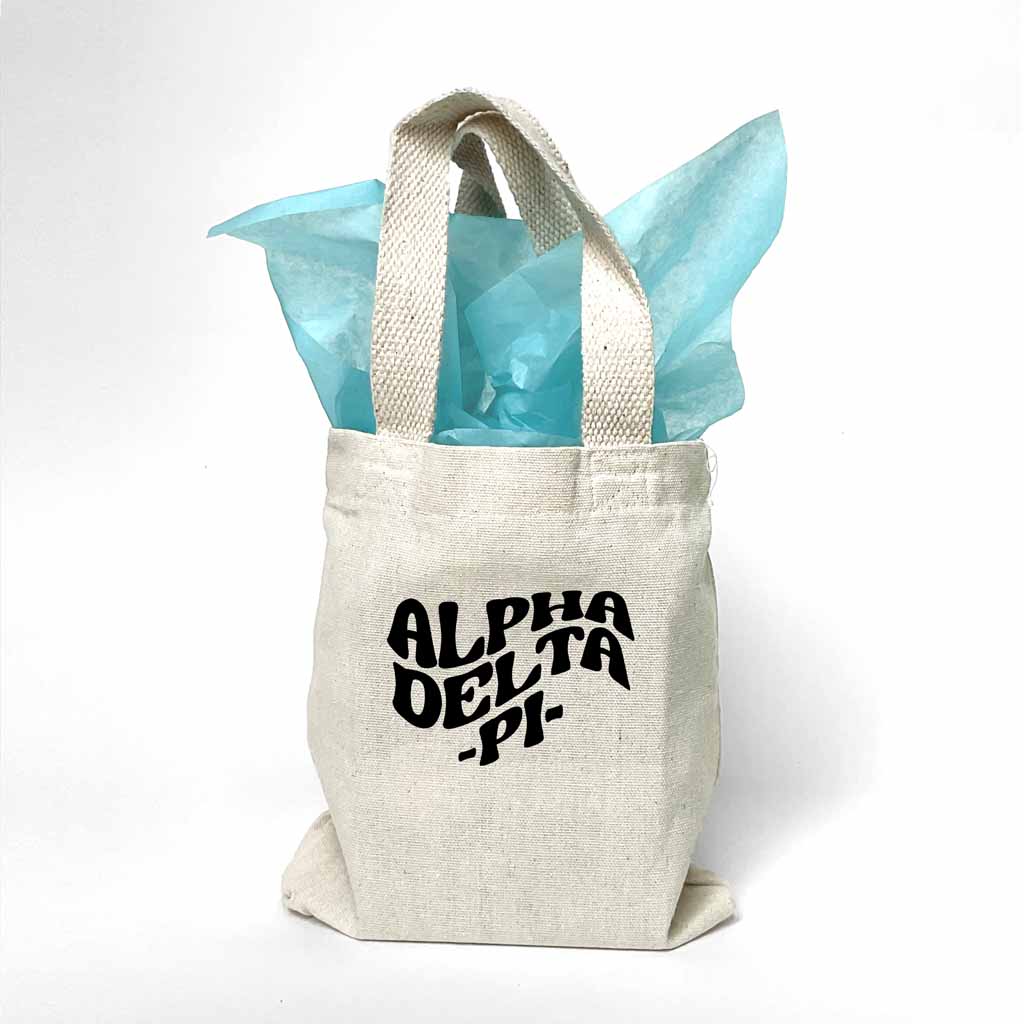 Alpha Delta Pi Mod Sorority Name Mini Tote Gift Bag