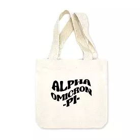 Alpha Omicron Pi Mod Sorority Name Mini Tote Gift Bag