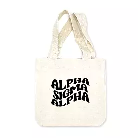 Alpha Sigma Alpha Mod Sorority Name Mini Tote Gift Bag