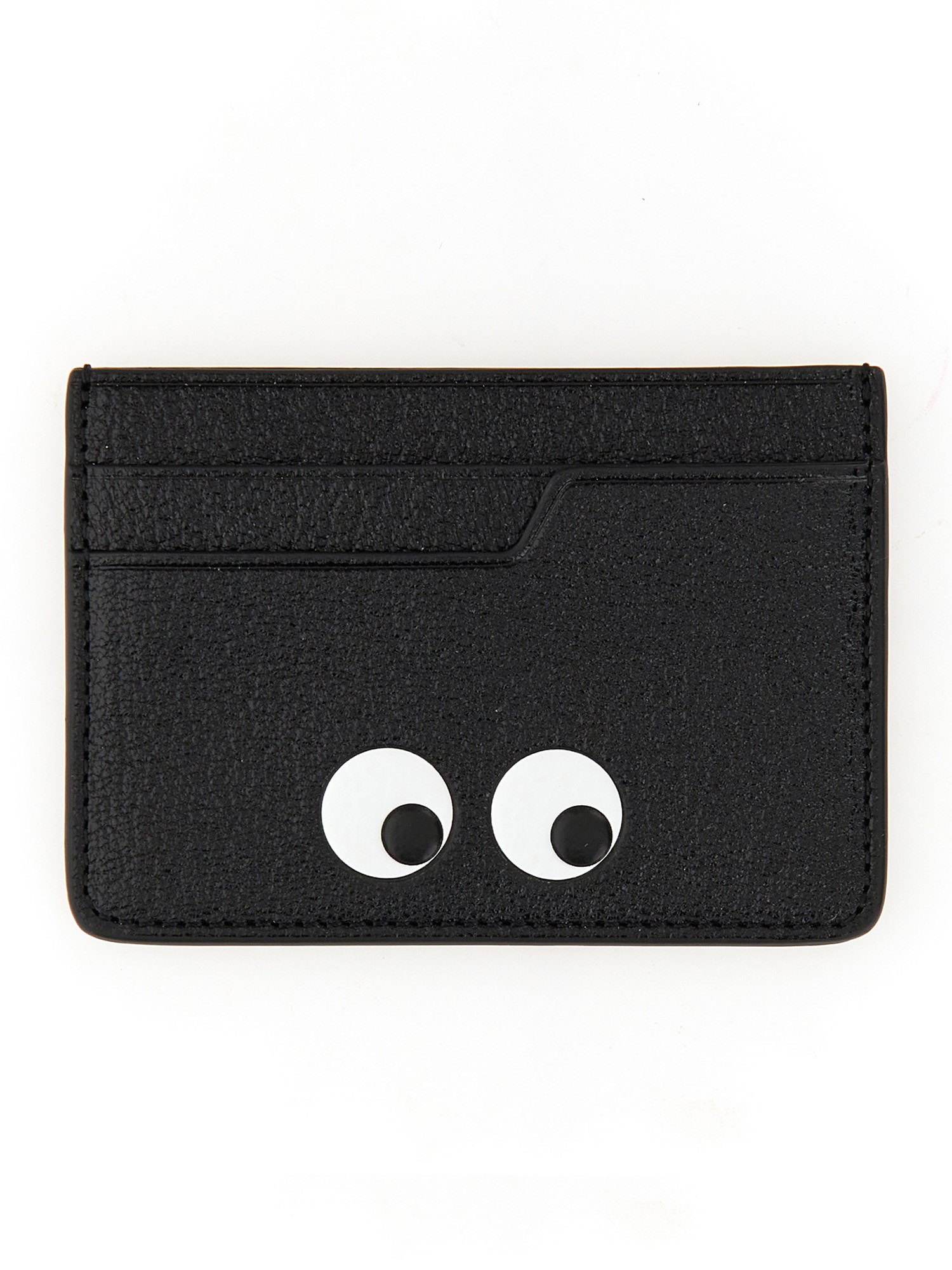 ANYA HINDMARCH    GRAINED LEATHER EYES CARD CASE