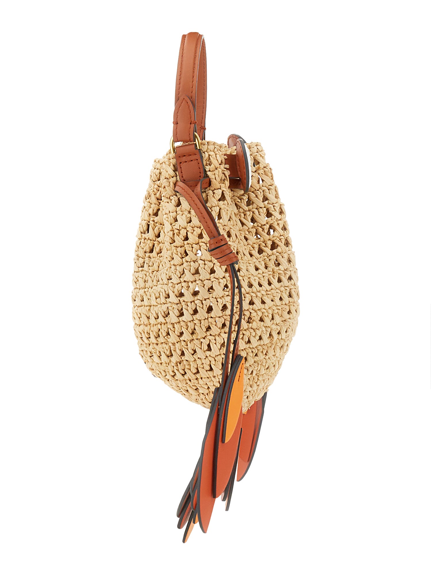 ANYA HINDMARCH    RAFFIA GOLDFISH SHOULDER BAG