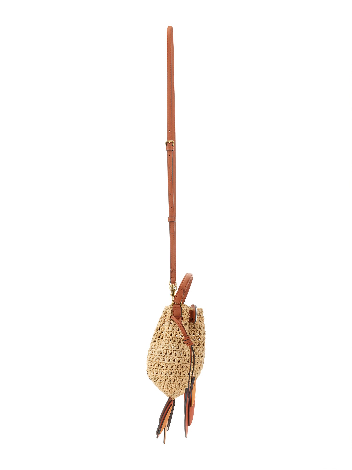 ANYA HINDMARCH    RAFFIA GOLDFISH SHOULDER BAG