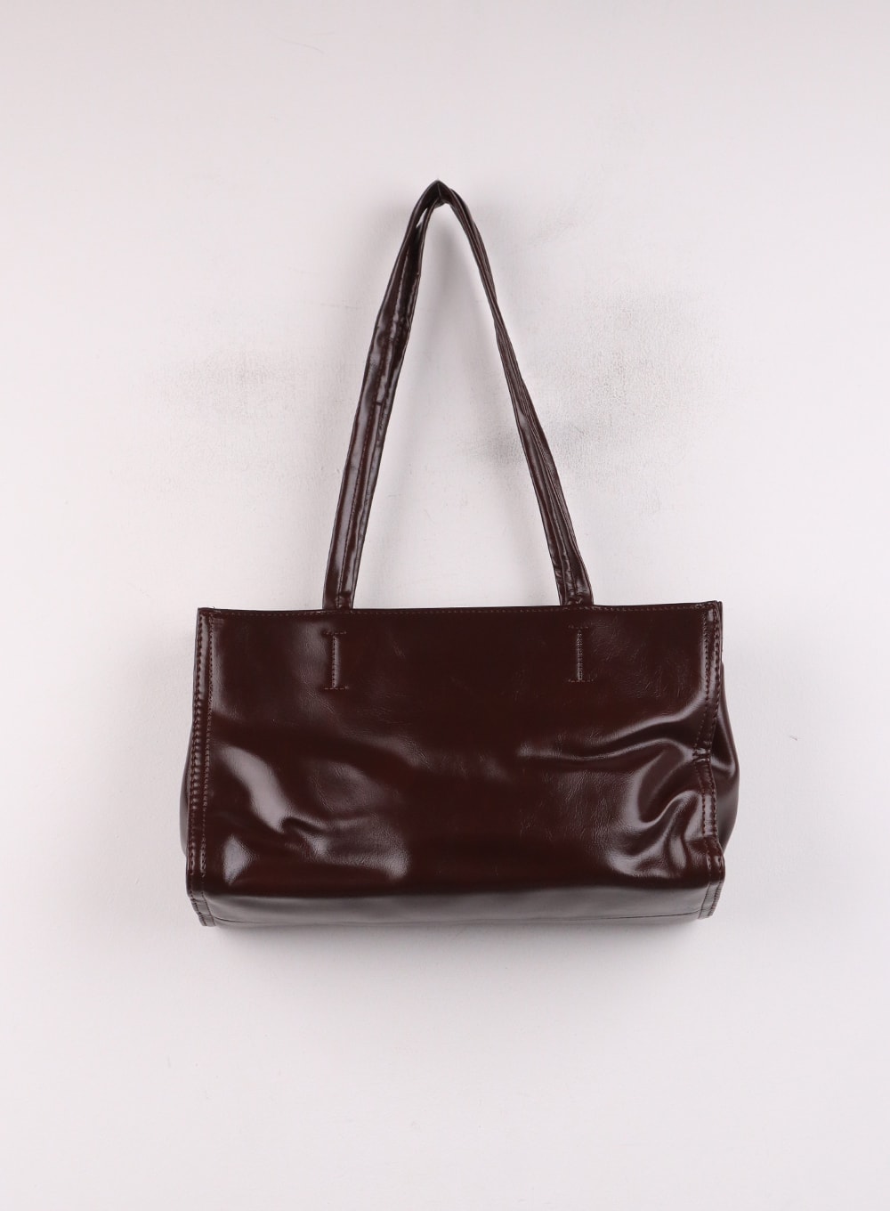 Basic Faux Leather Tote Bag IJ419