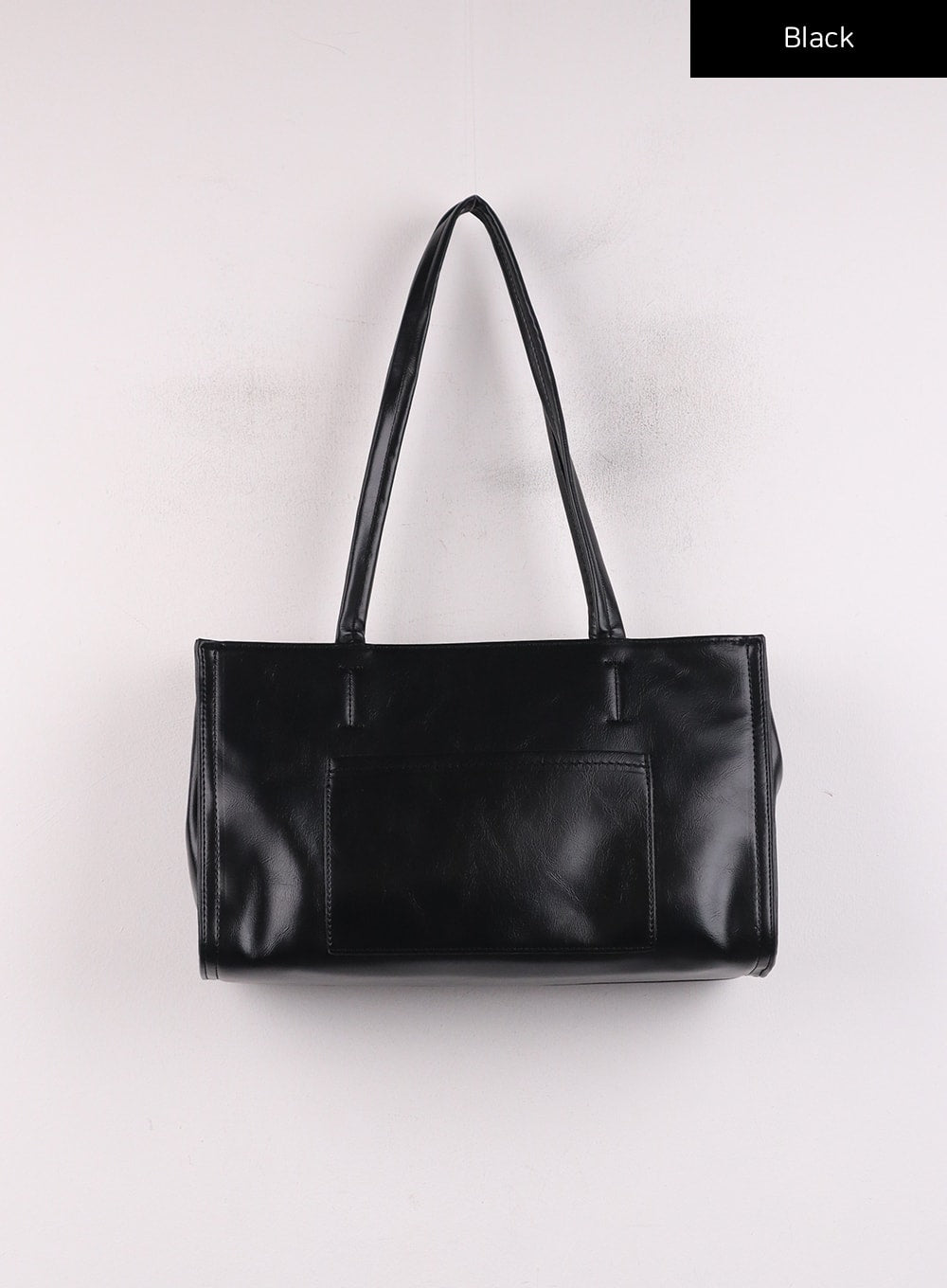 Basic Faux Leather Tote Bag IJ419