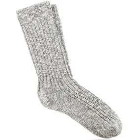 Birkenstock Cotton Slub Socks Grey/ White (Women's))