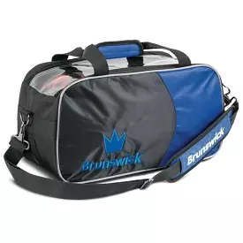 Brunswick Crown Double Tote Royal Bowling Bag