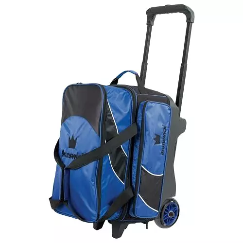 Brunswick Edge Double Roller Blue Bowling Bag