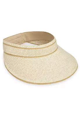 Carkella White with Beige Lily Visor