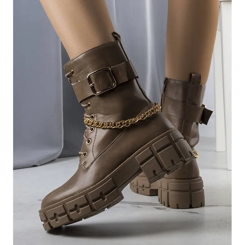 Cerrelli beige insulated boots