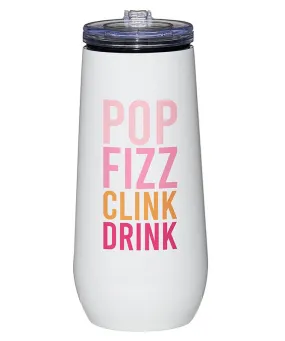 Champagne Tumbler - Pop Fizz Clink Drink