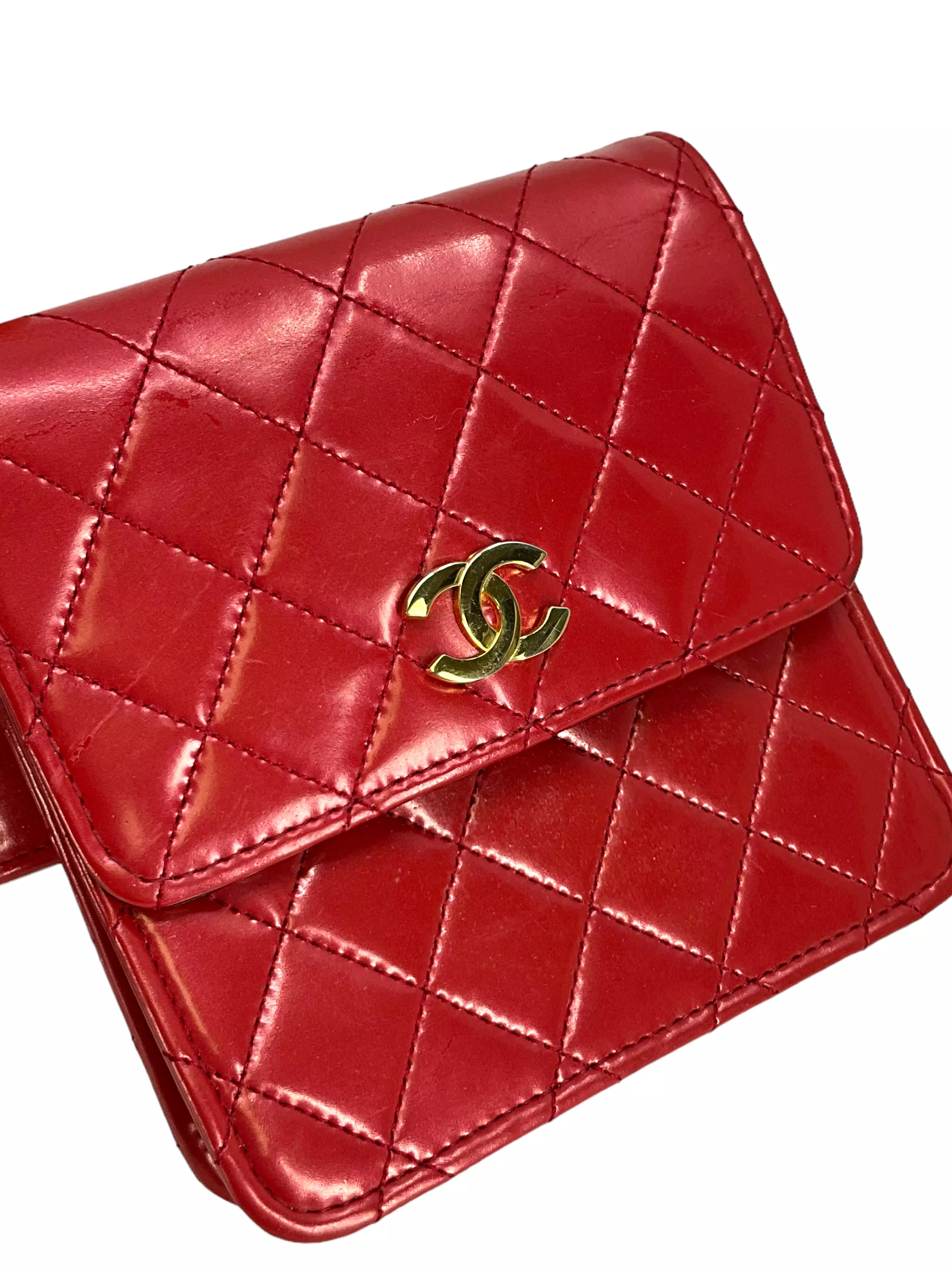 CHANEL Vintage Quilted Leather Bum Belt Bag