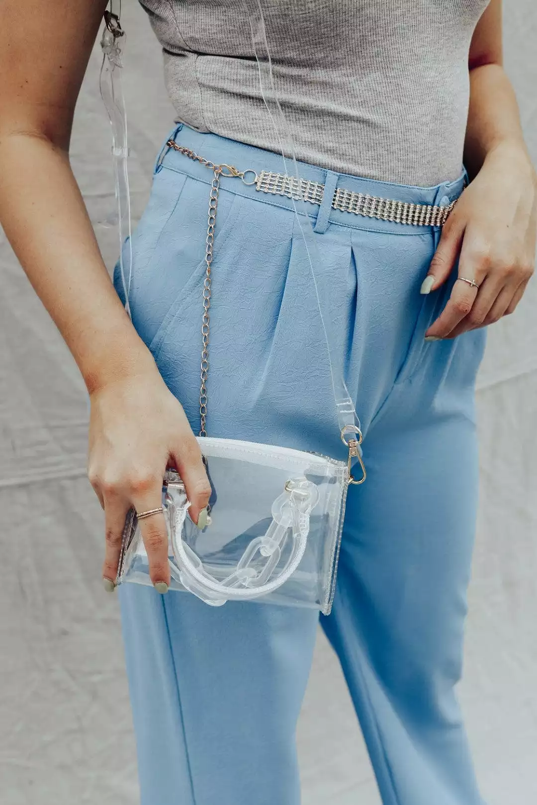 Clear Chain Mini Bag