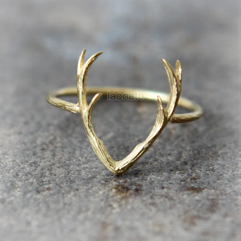 Deer Antler Ring