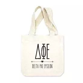 Delta Phi Epsilon Boho Design on Mini Tote Gift Bag