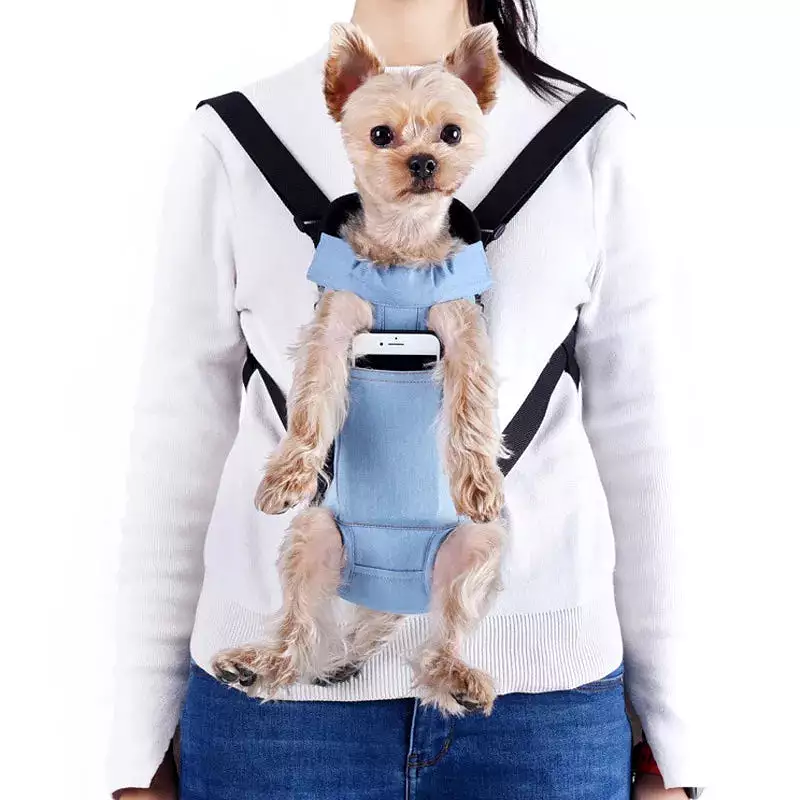 Denim Pet Dog Backpack Outdoor Travel Dog Cat Carrier Bag for Small Dogs Puppy Kedi Carring Bags Pets Products Trasportino Cane