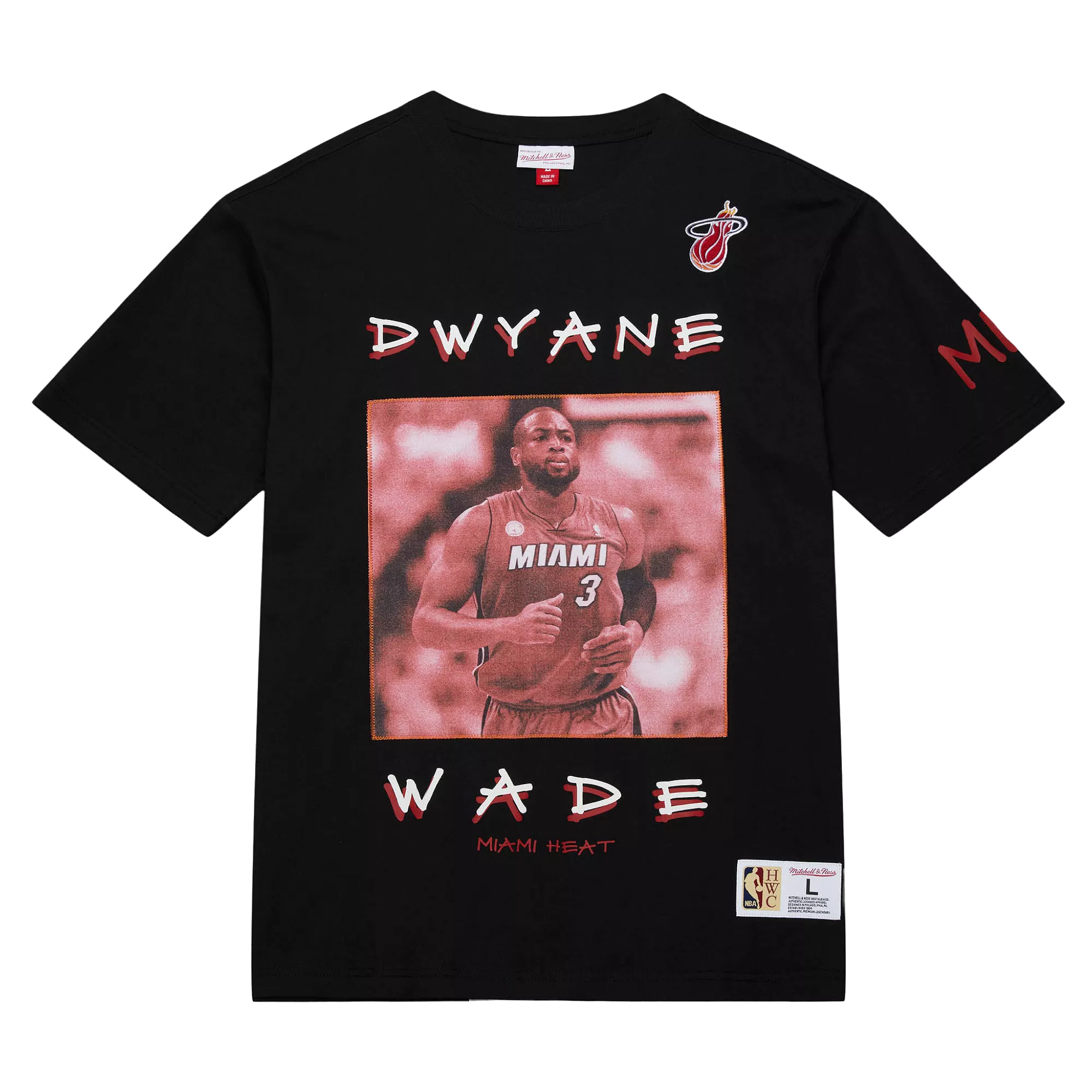 Dwyane Wade Mitchell & Ness Premium Vintage Tee