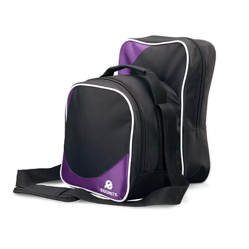 Ebonite Compact Single Tote Bowling Bag Purple