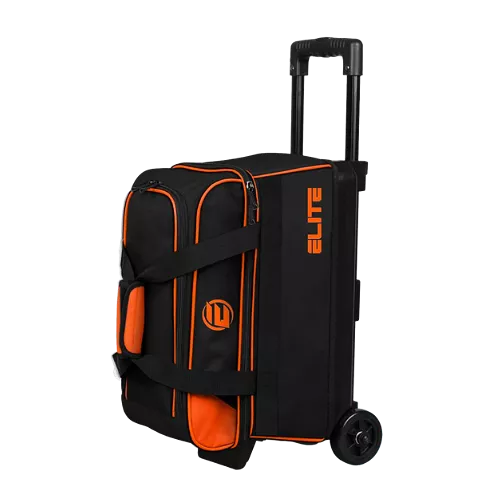 Elite Basic Double Roller Orange Bowling Bag