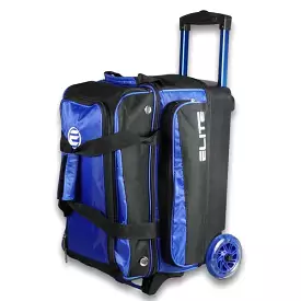 ELITE Deluxe Double Roller Bowling Bag Royal