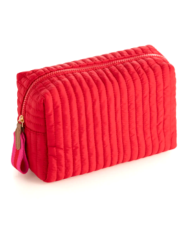 Ezra Large Cosmetic Bag - Red