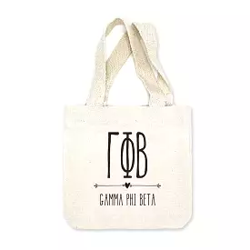 Gamma Phi Beta Boho Design on Mini Tote Gift Bag