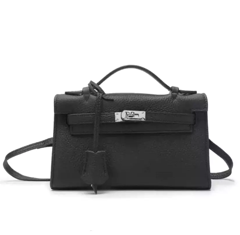 Genuine Leather Black 22 Mini Bag