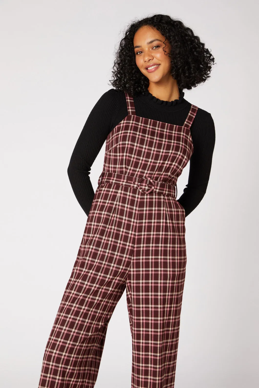 Gina Check Jumpsuit