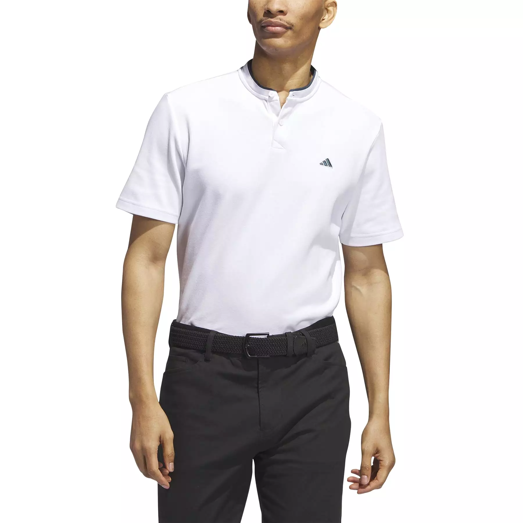 Go-To Henley Polo White - AW23