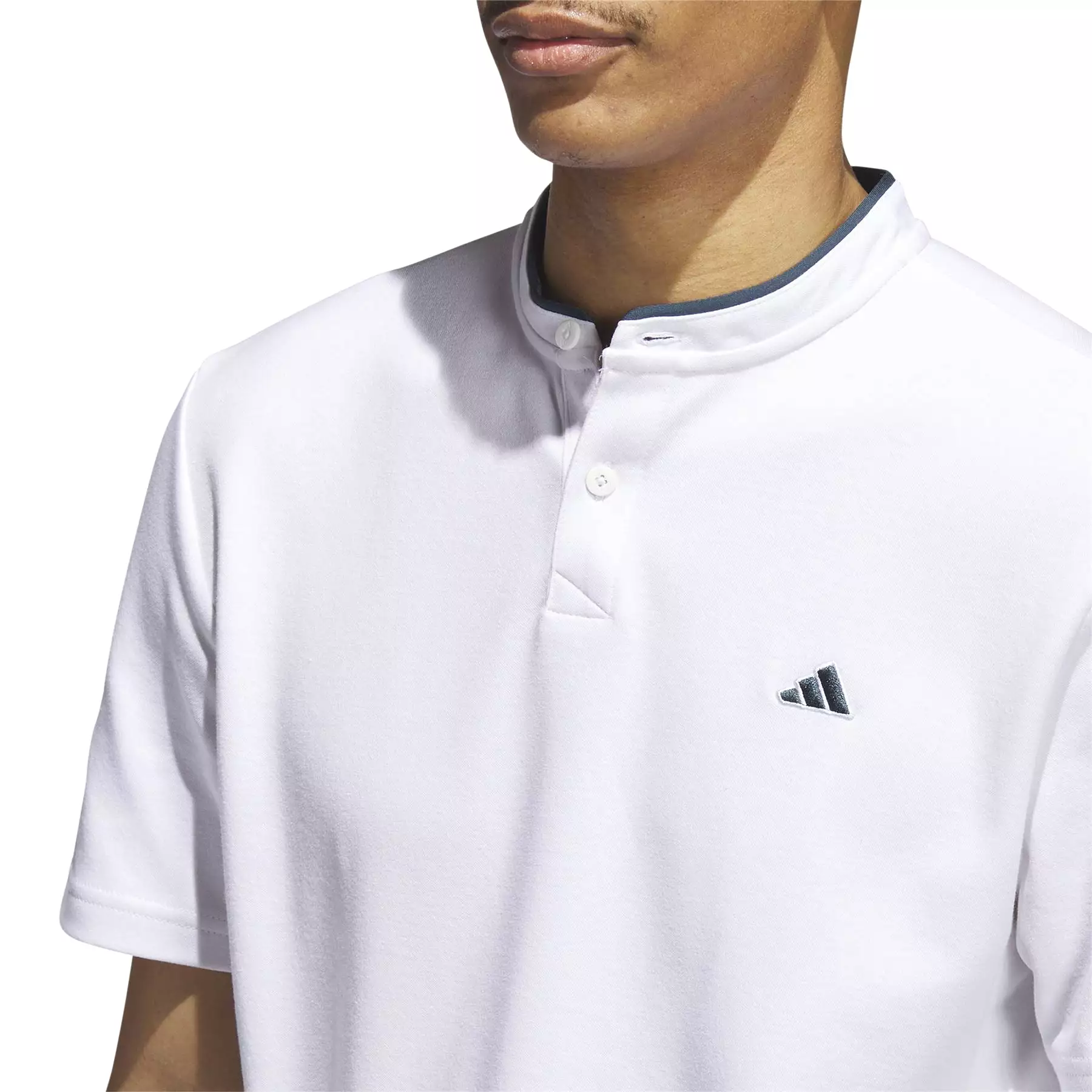 Go-To Henley Polo White - AW23