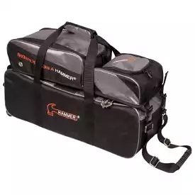 Hammer Triple Tote Plus Bowling Bag Black/Carbon