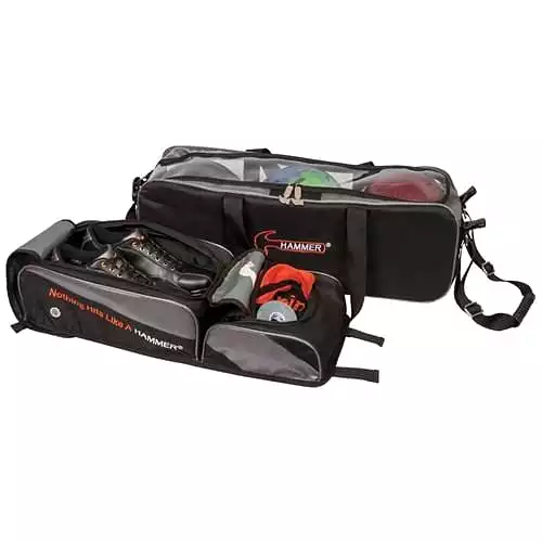 Hammer Triple Tote Plus Bowling Bag Black/Carbon