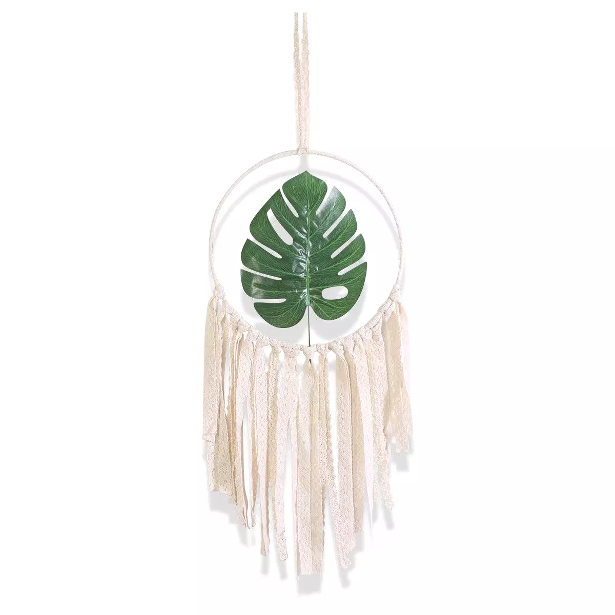 Iron Ring Leaves Dream Catcher Wall Hanging Wall Decoration