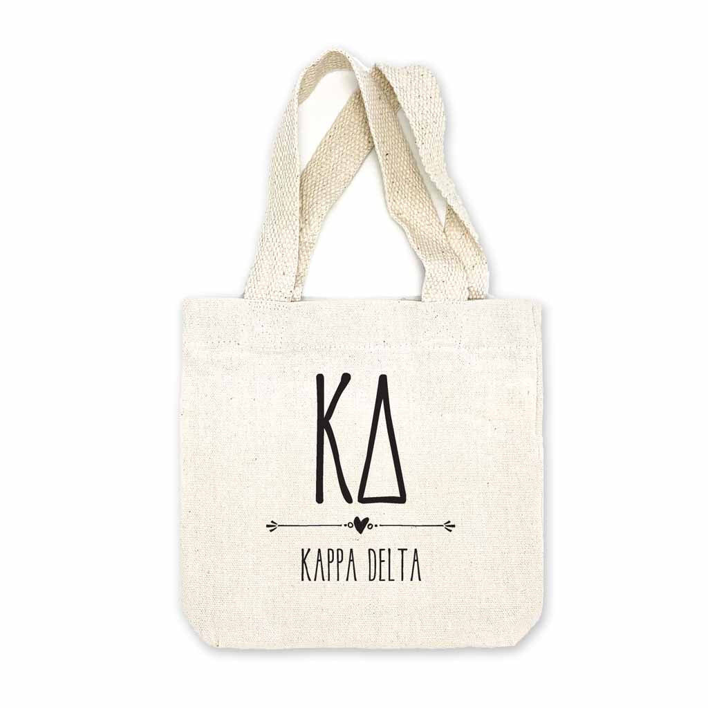 Kappa Delta Boho Design on Mini Tote Gift Bag