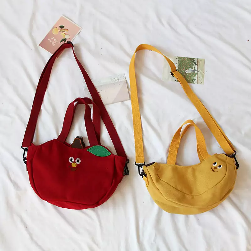 KOREAN CUTE BANANA CANVAS SHOULDER BAG BY94011