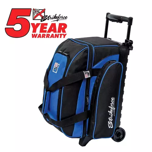 KR Eliminator 2 Ball Double Roller Royal Bowling Bag