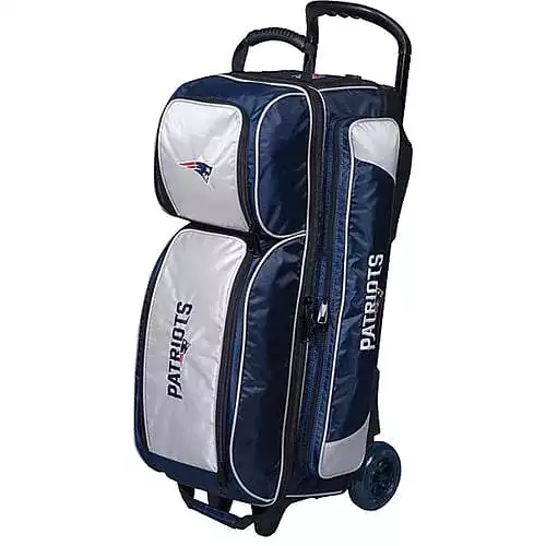 KR NFL Triple Roller Patriots Bowling Bag