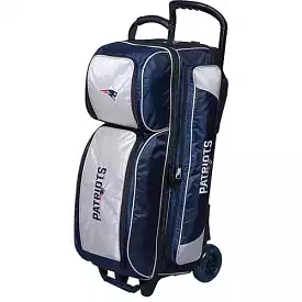 KR NFL Triple Roller Patriots Bowling Bag