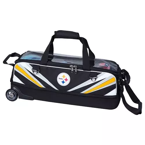 KR Strikeforce NFL Slim Triple Roller Pittsburgh Steelers Bowling Bag