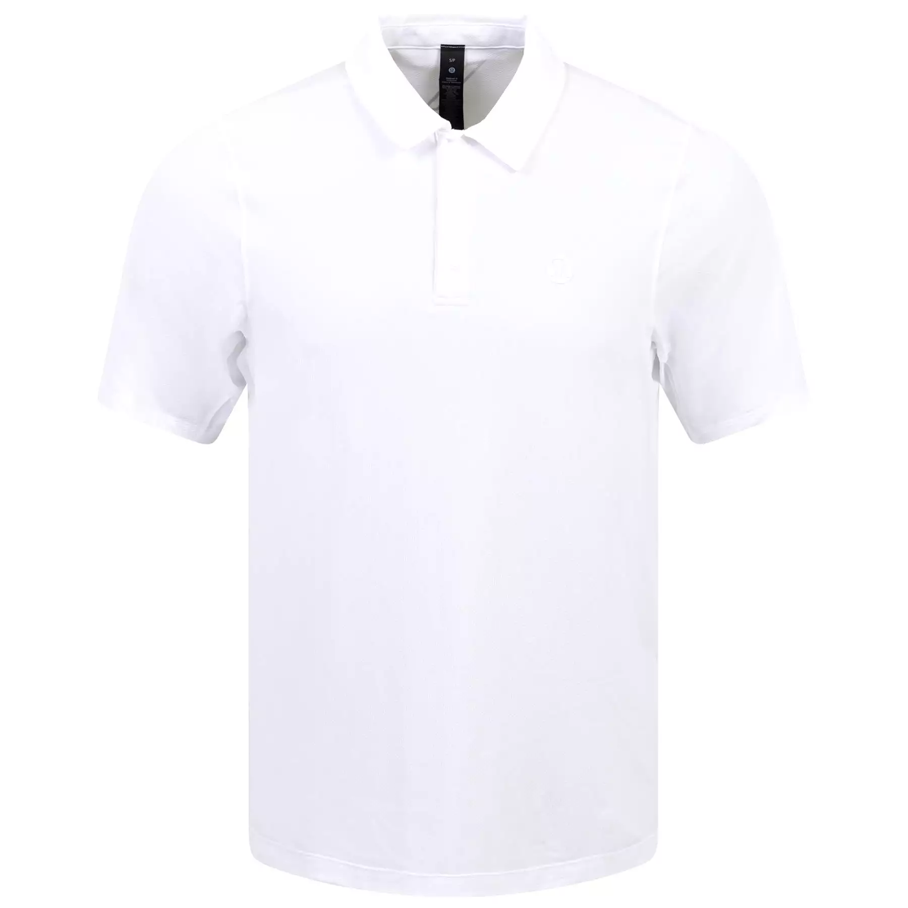 Logo Sport Nylon Stretch Polo White - 2024