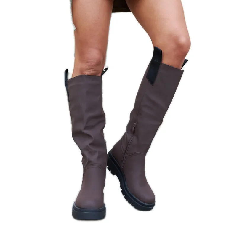 Matte brown Jayden insulated boots