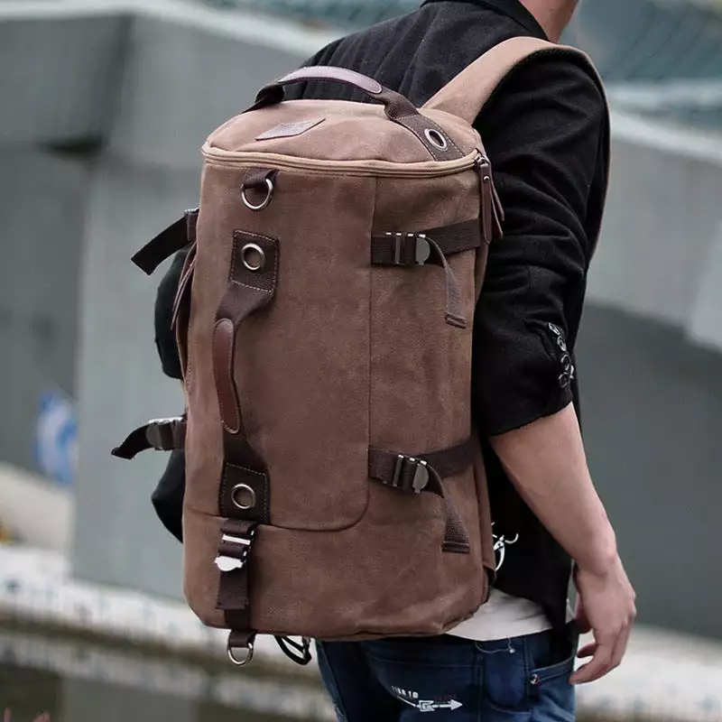 Men's trendy youth travel large capacity backpack