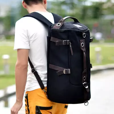 Men's trendy youth travel large capacity backpack