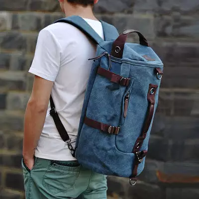 Men's trendy youth travel large capacity backpack