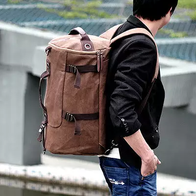 Men's trendy youth travel large capacity backpack