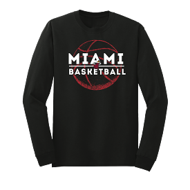 Miami HEAT Basketball Long Sleeve Black Tee