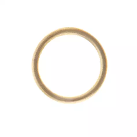 Mono Circle Earring, Matte Gold