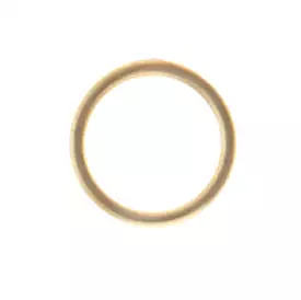 Mono Circle Earring, Matte Gold