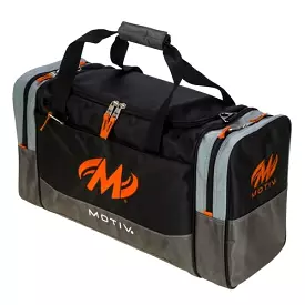 Motiv Shock Double Tote Black Orange Bowling Bag