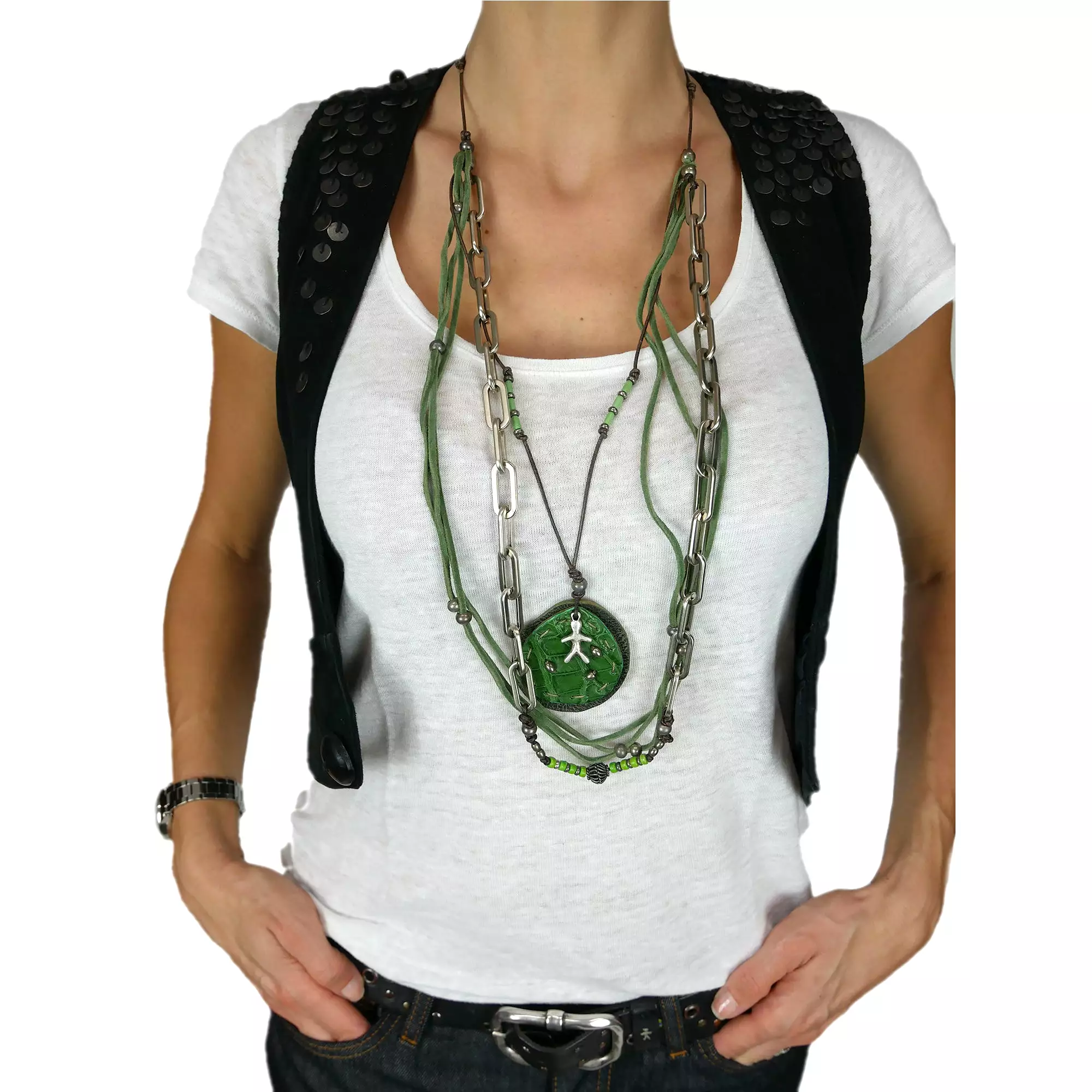 Necklace Taty Printed Croco Edera